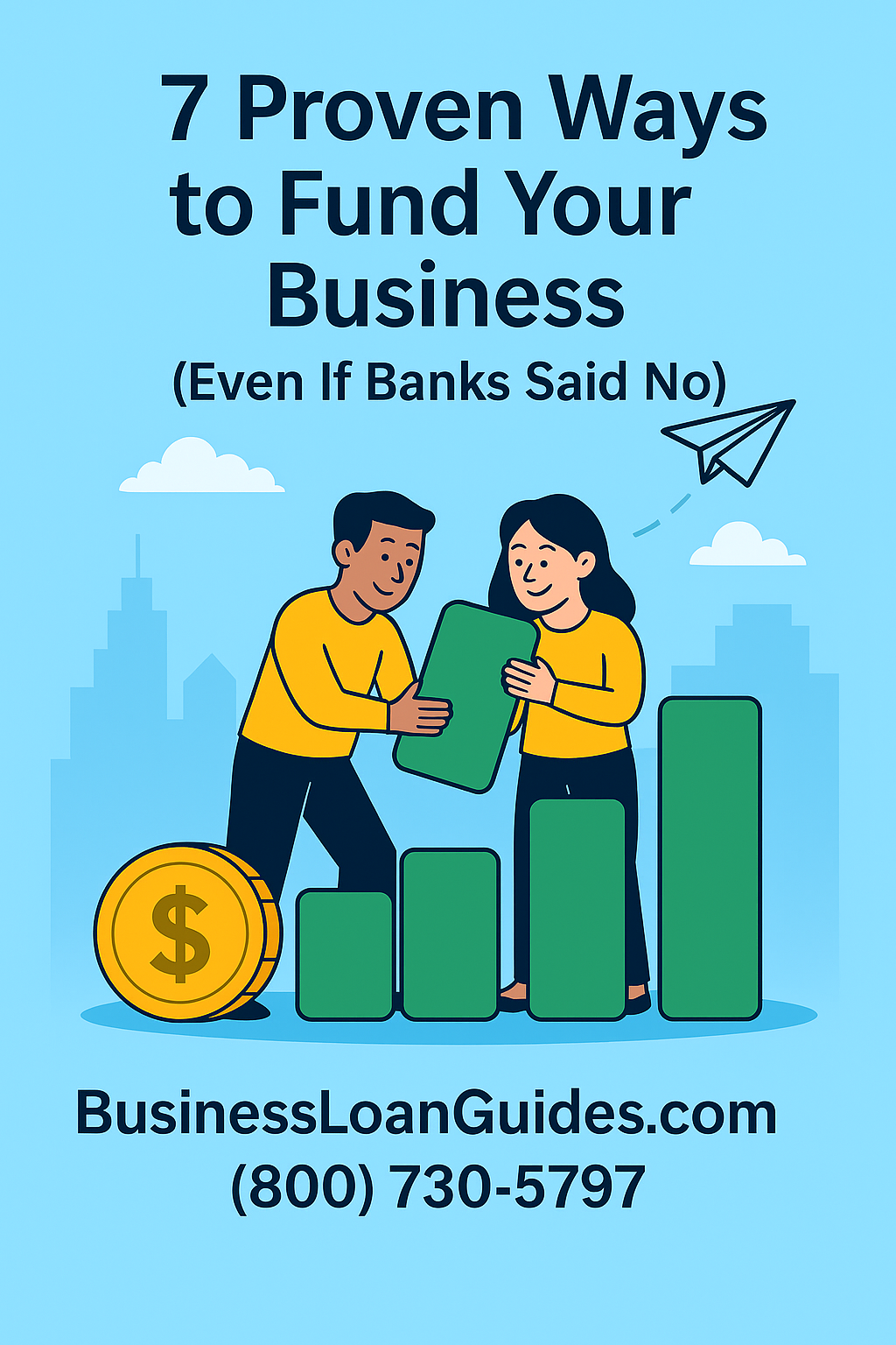 7 Ways to Fund a Business ebook cover
